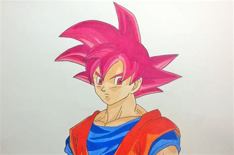 Step 1: Draw a small circle near the top of the page as a guide for Goku's head. If you're struggling to draw the circle, just trace the outer rim of a small, circular object like a coin or a lid. Step 2: Under the circle, draw an angled line that's similar to the letter V as a guide for Goku's jaw and chin. 